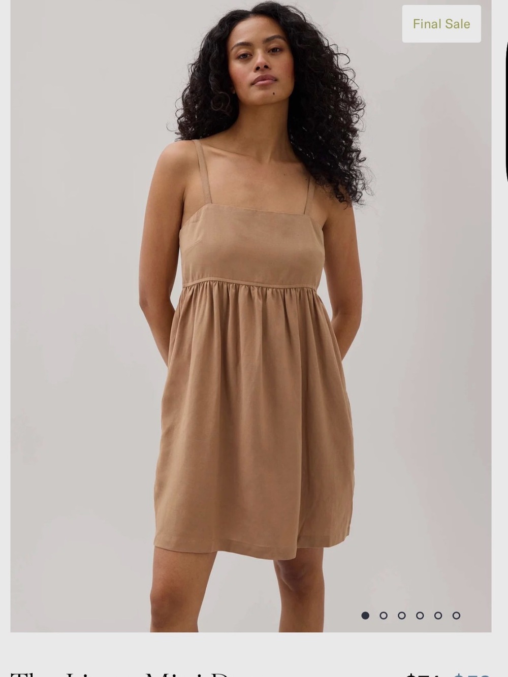 Richer Poorer Sleeveless Mini Dress in Camel Brown
